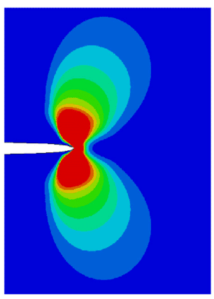 Crack-tip stress field concentration